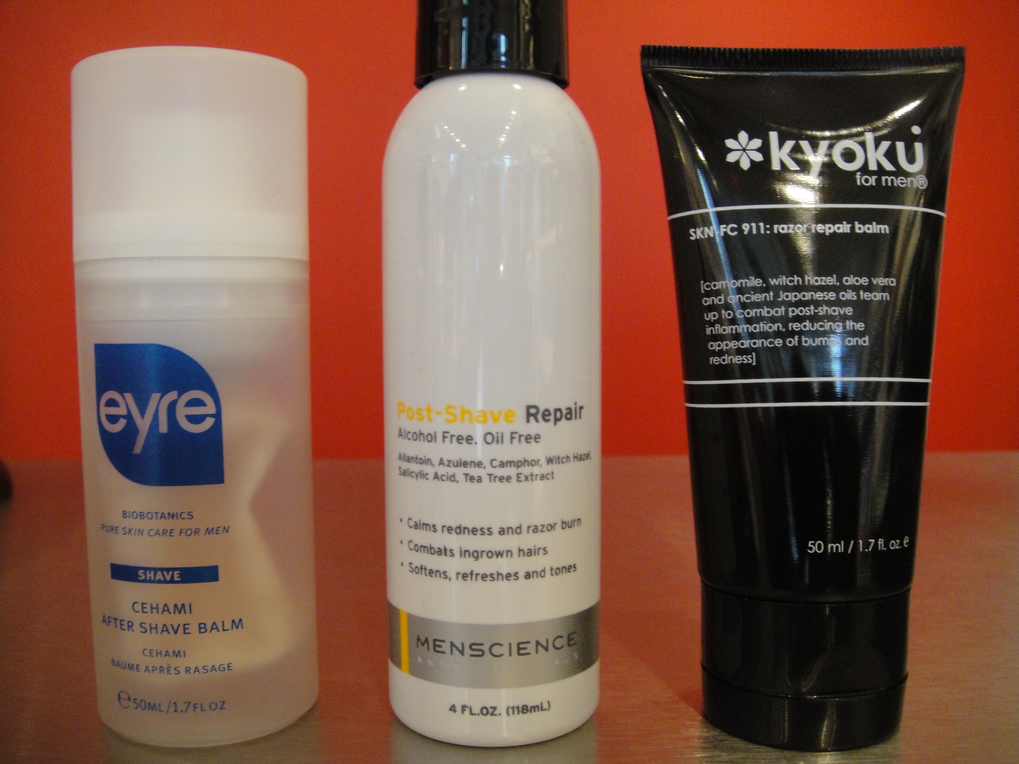 MASC: Aftershave; Eyre; Men's Science; Kyoku